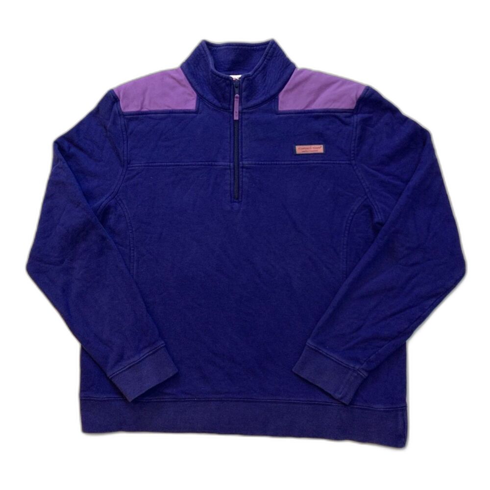 Vineyard Vines Purple quarter zip Sweater
